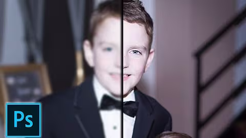 Photoshop修复模糊照片：细节更清晰